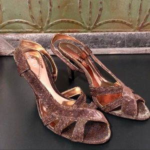 Michelle D Glitter Pumps NWOT